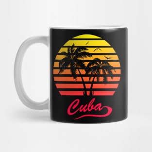 Cuba 80s Sunset Mug